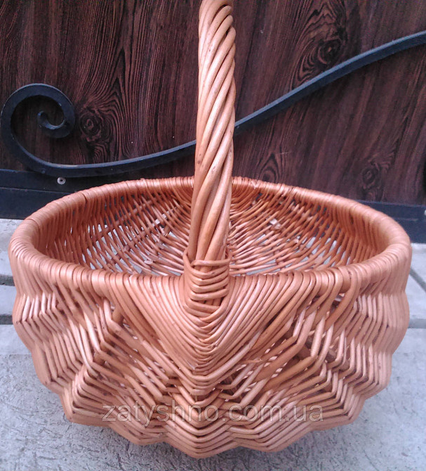 Удобная базарная корзина плетеная Киев - изображение 4