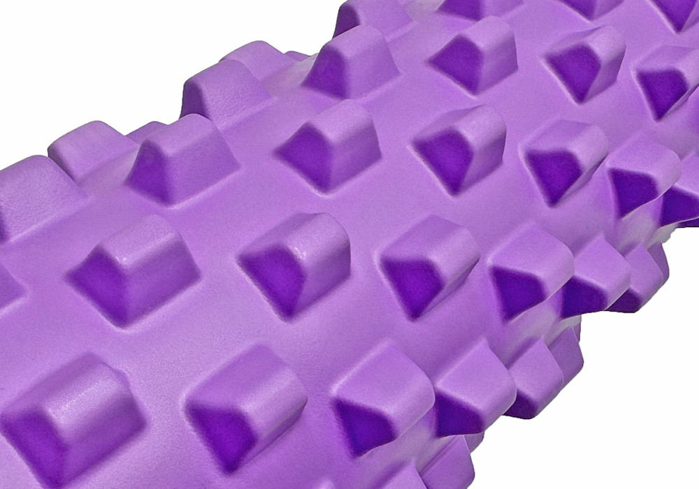 EasyFit Масажний ролик EasyFit Grid Roller PRO 45 см Фіолетовий Київ - фото 3