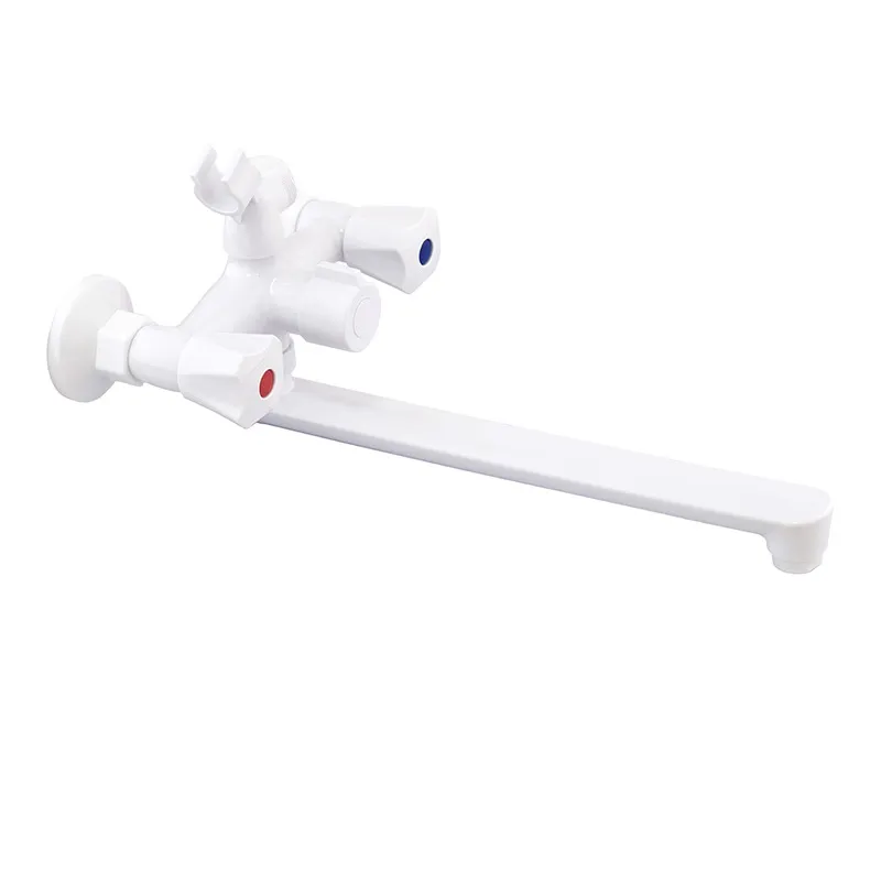 Змішувач для ванни Plamix Omega-140 Euro White без шланга та лійки PM0648 Харків - фото 1