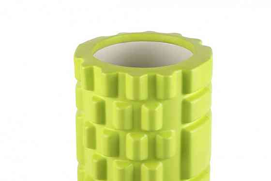 Масажний ролик (роллер) PowerPlay 4025 Massage Roller Зелений (33x14см.) Каменское