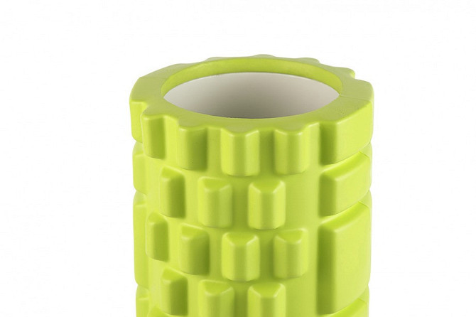 Масажний ролик (роллер) PowerPlay 4025 Massage Roller Зелений (33x14см.) Каменское - изображение 3