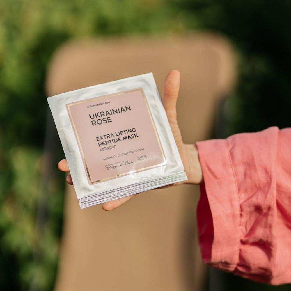 Маска з колагеном екстра ліфтингова на пептидній основі Ukrainian Rose 30 г Київ - фото 2
