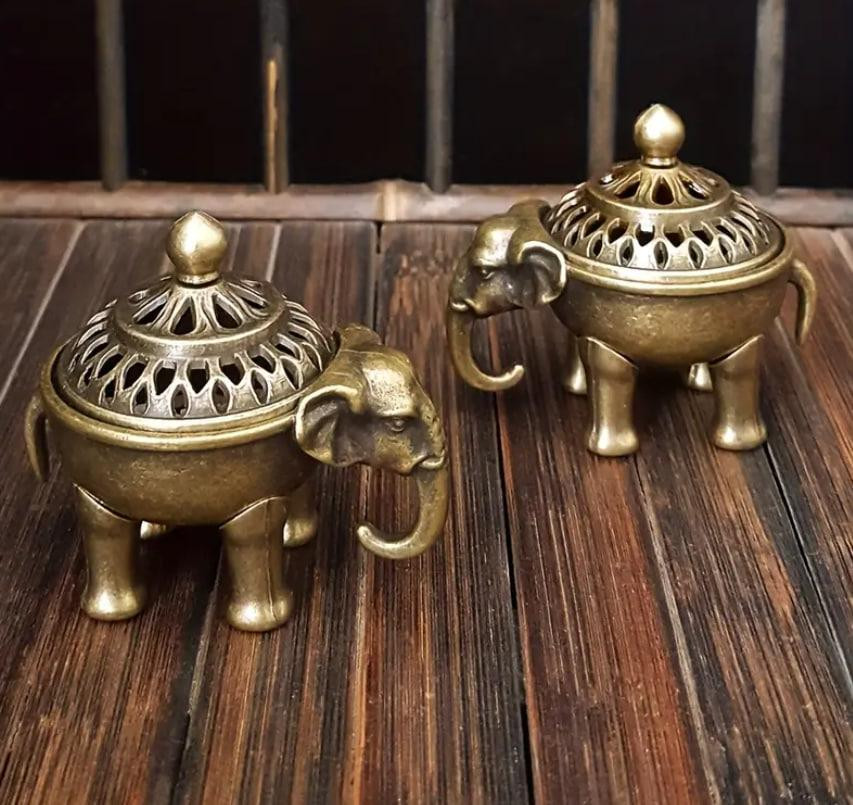 Винтажный металлический держатель для благовоний 