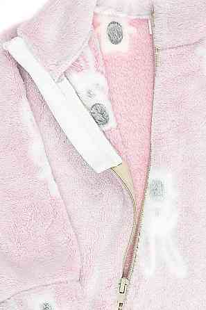 Теплий комбінезон для малюків, велсофт рожевий топ Крохатушка Одяг Київ