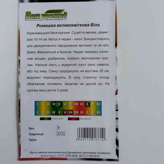 Семена цветочные Ромашка 