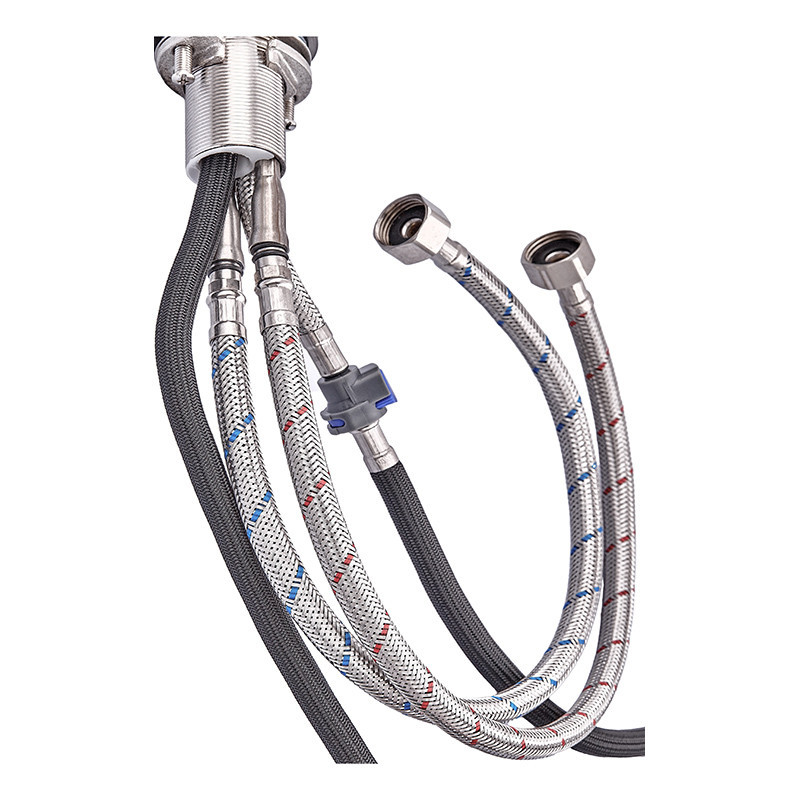 Смеситель для кухни с выдвижной лейкой Zerix PUL-014 из нерж. стали SUS304 (ZX5034) Киев - изображение 3