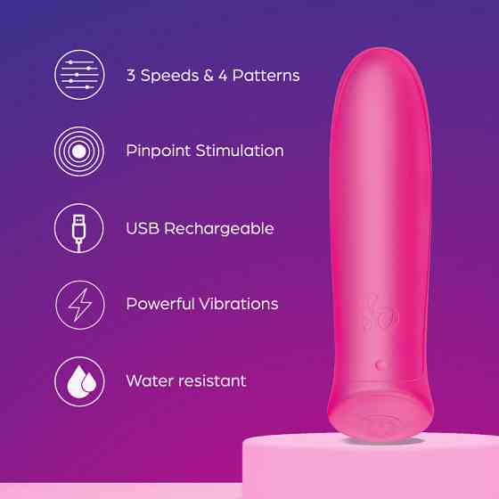 Вібропуля Wonder Bullet колір: рожевий So Divine (Велика Британія) Sex Aura Київ