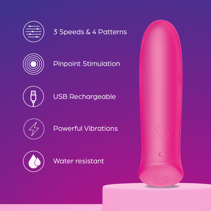 Вібропуля Wonder Bullet колір: рожевий So Divine (Велика Британія) Sex Aura Київ - фото 5