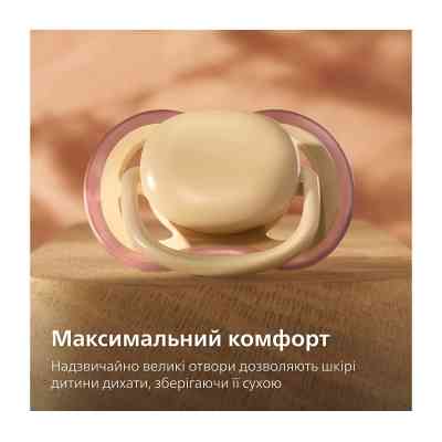 Пустышка Philips AVENT Ultra Air 0-6 місяців 2 шт нейтральна, день/ніч (SCF087/09) Винница