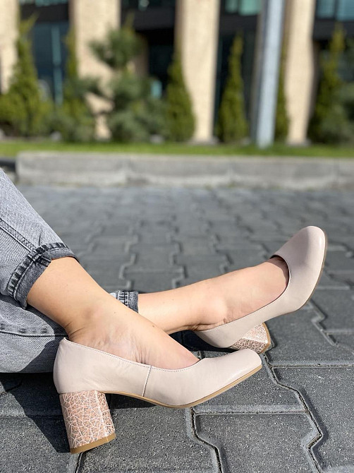Nivelle Туфлі жіночі NIVELLE пудра натуральна шкіра каблук 6 см (1529/6030-6045) Коломия - фото 3
