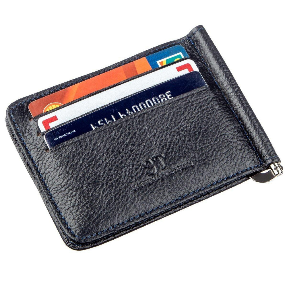 Практичный зажим для мужчин на магните ST Leather 18939 Синий Киев - изображение 6