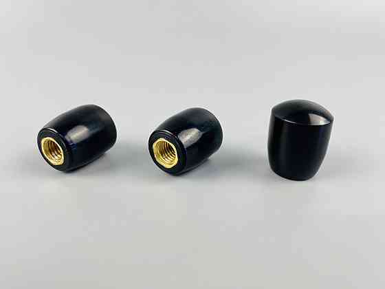 Наконечник важеля універсальний М8, D25 (чорний), латунна втулка різь внутрішня М8 Мукачево