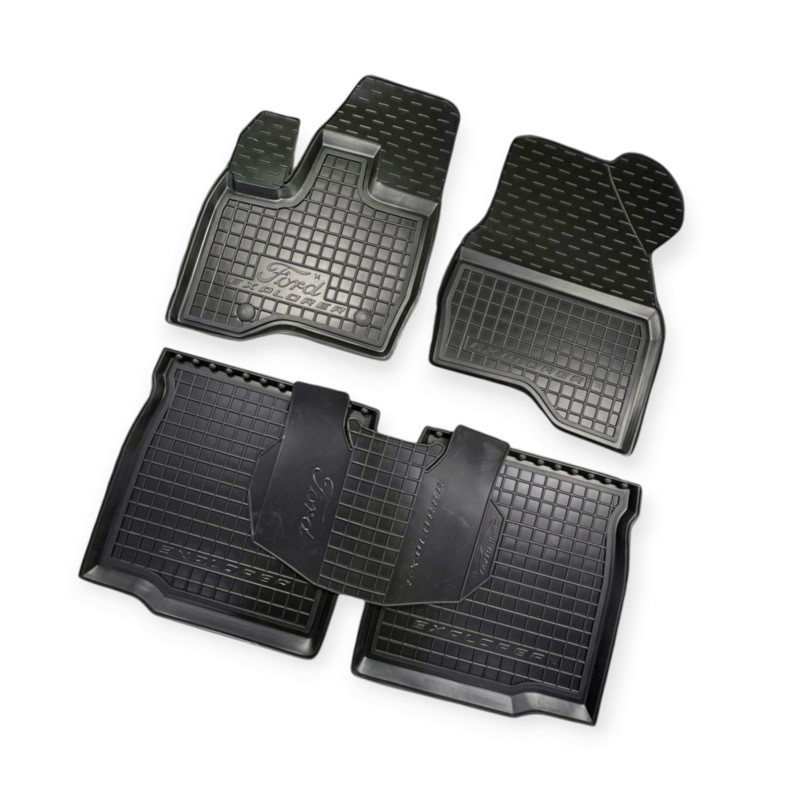 Килимки Ford explorer 2014-> борт 2,5см, з перемичкою салону Мукачево - фото 1