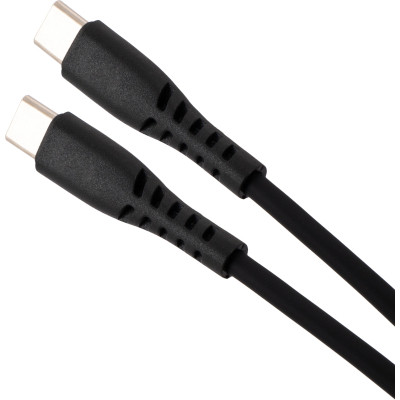 Дата кабель USB-C to USB-C 2.0m 240W Chip Silicon Black Vinga (VCDCCC2242SB) Винница - изображение 3