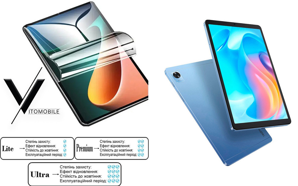 Полиуретановая пленка HyperClear Guard для Realme Pad Mini Киев - изображение 1