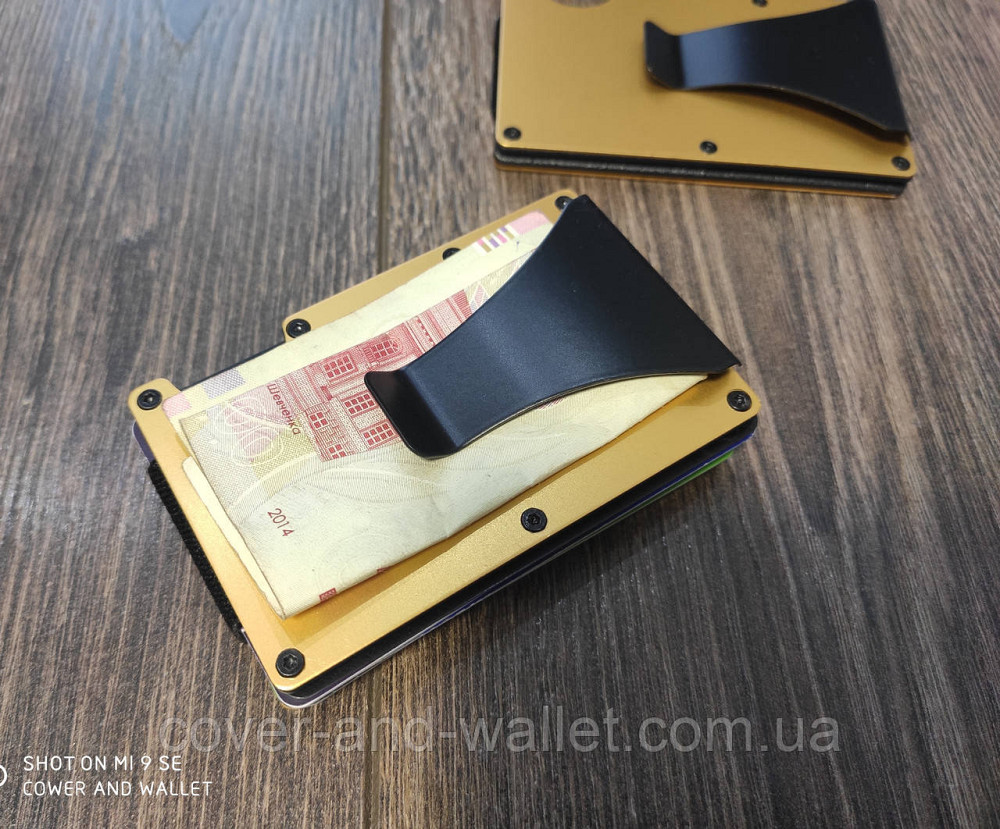 Металевий картхолдер затискач для купюр і карток Київ - фото 4