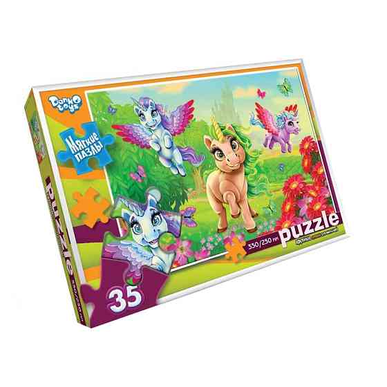 М'які пазли "Єдинороги" S35-10-06, 35 елементів Вінниця