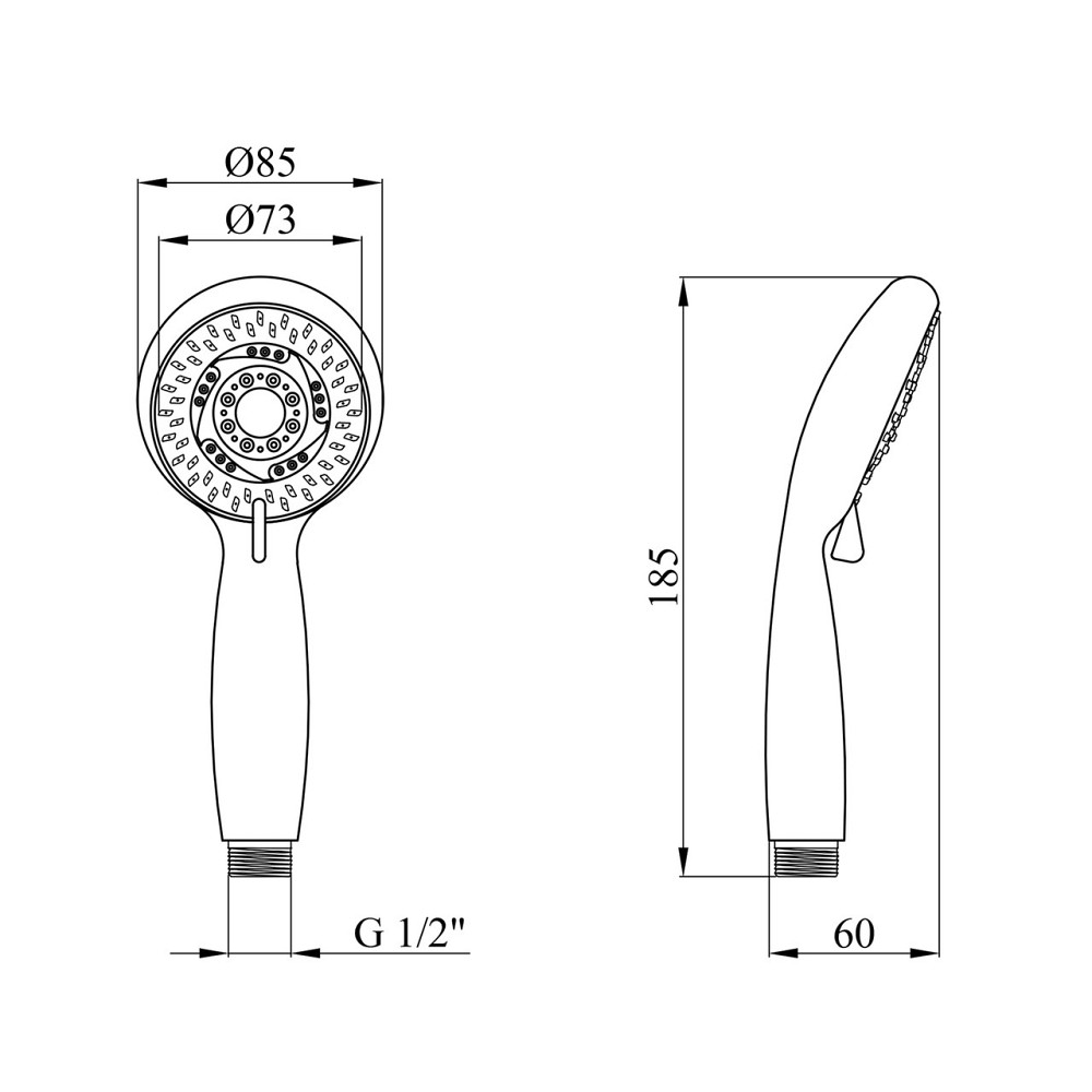 Лійка для душу Kroner KRM - C709 Київ - фото 2