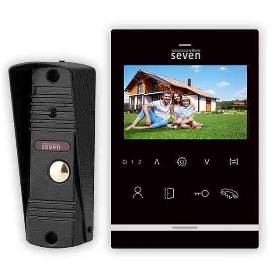 Комплект домофона SEVEN DP-7542 black Київ