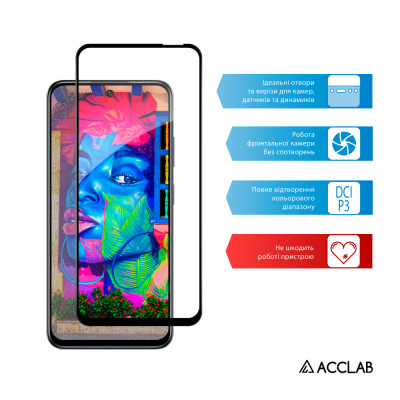 Стекло защитное ACCLAB Full Glue Infinix Smart 9 Black (1283126599293) Винница - изображение 5