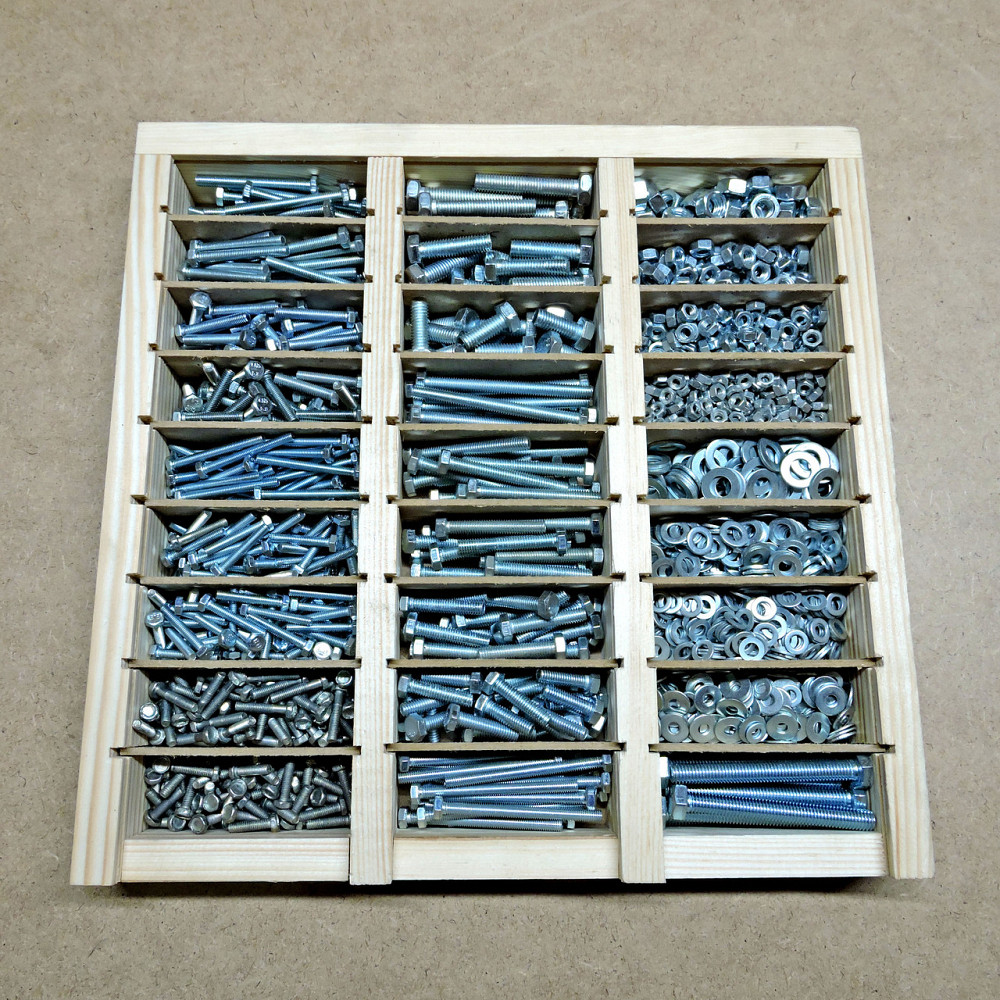 Набор 3х болтов, гаек, шайб М4-М8 1775шт Николаев - изображение 2