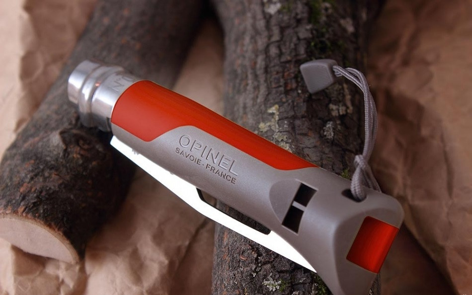 Складаний Ніж спеціального призначення Opinel "Outdoor Earth-Red No.08" (001714) Нержавіюча сталь Нововолинськ - фото 5