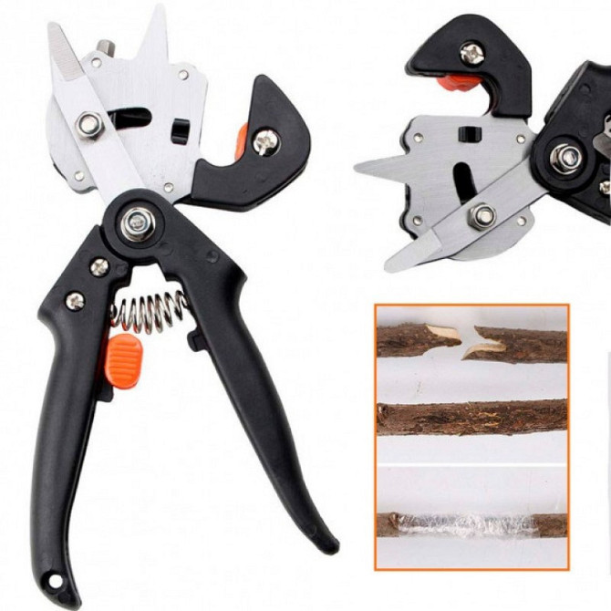 Секатор прививочный Titan Professional Grafting Tool многофункциональный 3 лезвия, 1 сменный барабан Киев - изображение 7