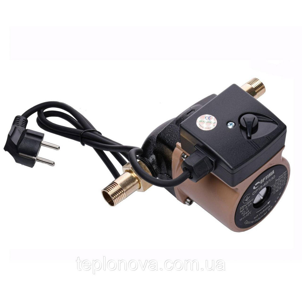 Насос циркуляционный Optima OP15-40 130мм + гайки, + кабель с вилкой! Черновцы - изображение 3
