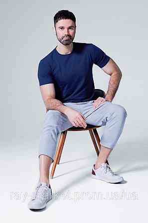 Футболка базова Ray Premium Fit чоловіча темно-синя (U0102-Navy Blue) L Київ