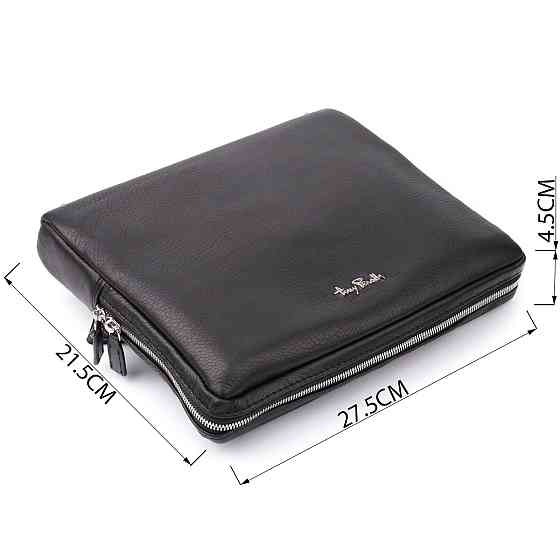 Цікава чоловіча сумка для планшета з м'якої натуральної шкіри Tony Perotti 20846_1 (9594-28 nero) Чорний Київ