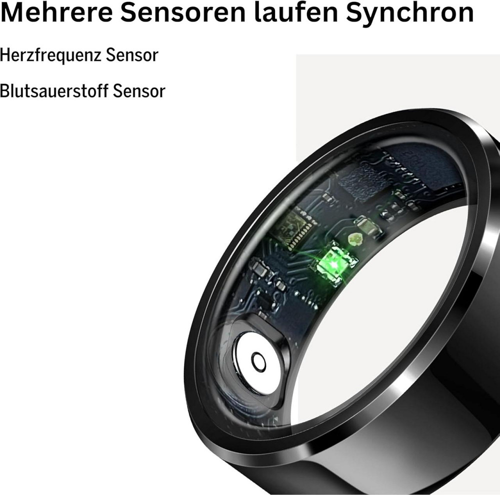 Кільце Beafon Felixx SR6 Silver Розмір 9 (59.5 мм) смарт-кільце трекер пульсу тиску крокомір IP68 Bluetooth з боксом Київ - фото 5