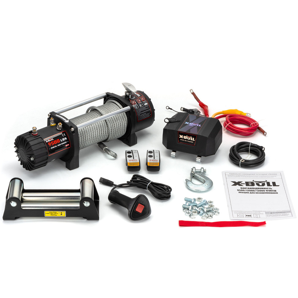 Электрическая Автомобильная Лебедка 12 V Со Стальным Тросом X-Bull 9500Lbs Киев - изображение 2