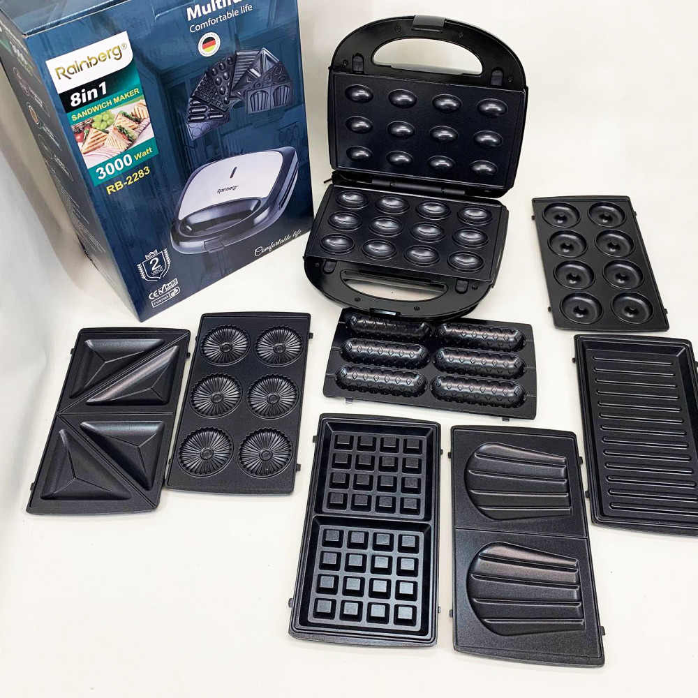 Багатофункціональний мультимейкер зі змінними насадками, Мультипекар зі знімними пластинами MF-25 Львів - фото 9