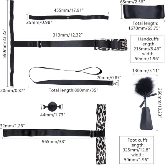 БДСМ-набор LOCKINK YEAHWOW Armbinder Restraint Set Black Львов
