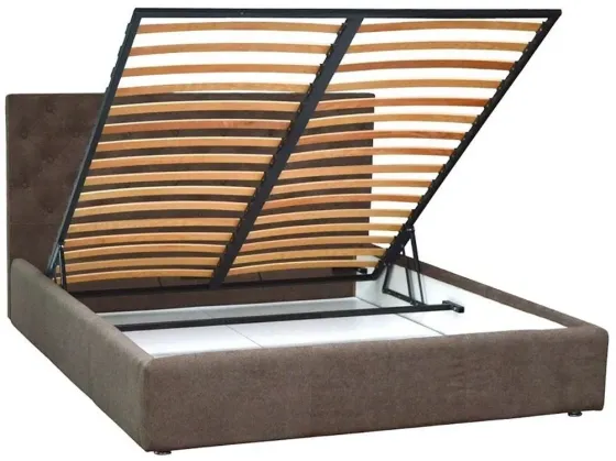 Ліжко Coventry Comfort 120 х 200 см Miss 08 З підйомним механізмом та нішою для білизни Темно-сірий Київ