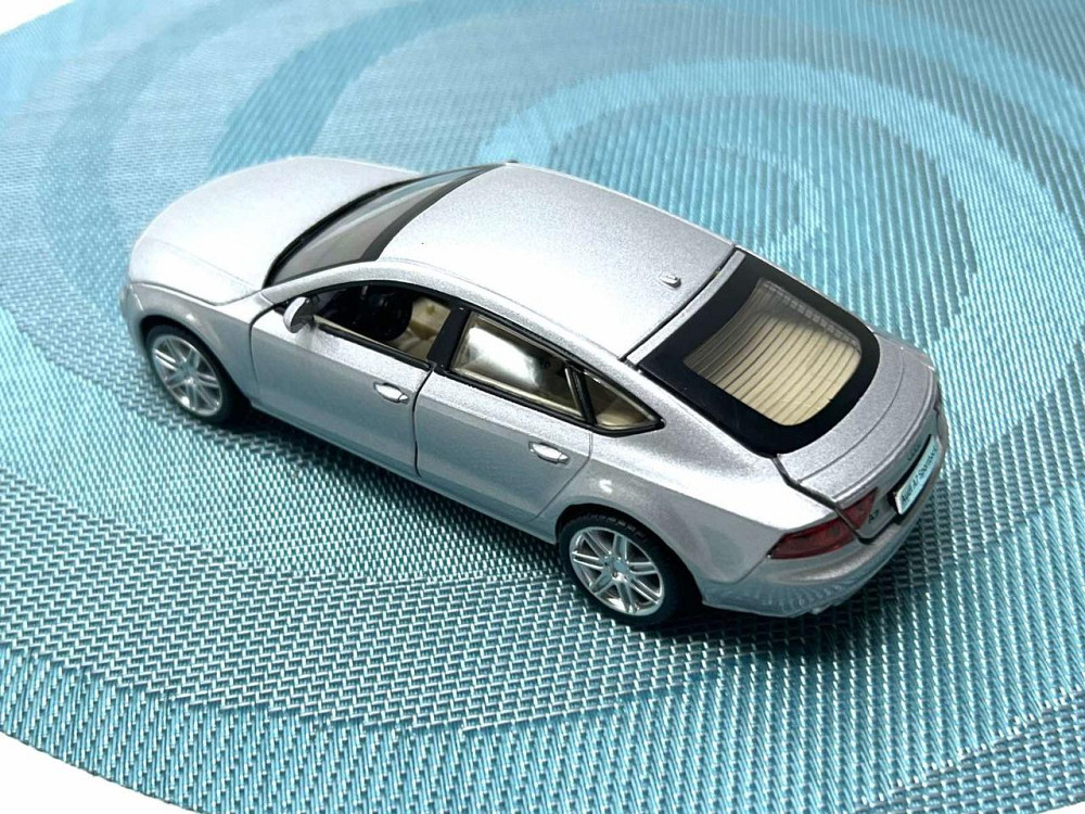 Машина металева Автопром Audi A7 Sportback світло звук відчиняються двері 1:32 Сіра (68319) Чернигов - изображение 3