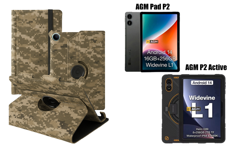 Чехол Spinner360 для планшета AGM Pad P2, P2 Active, цвет Xaki Киев - изображение 1