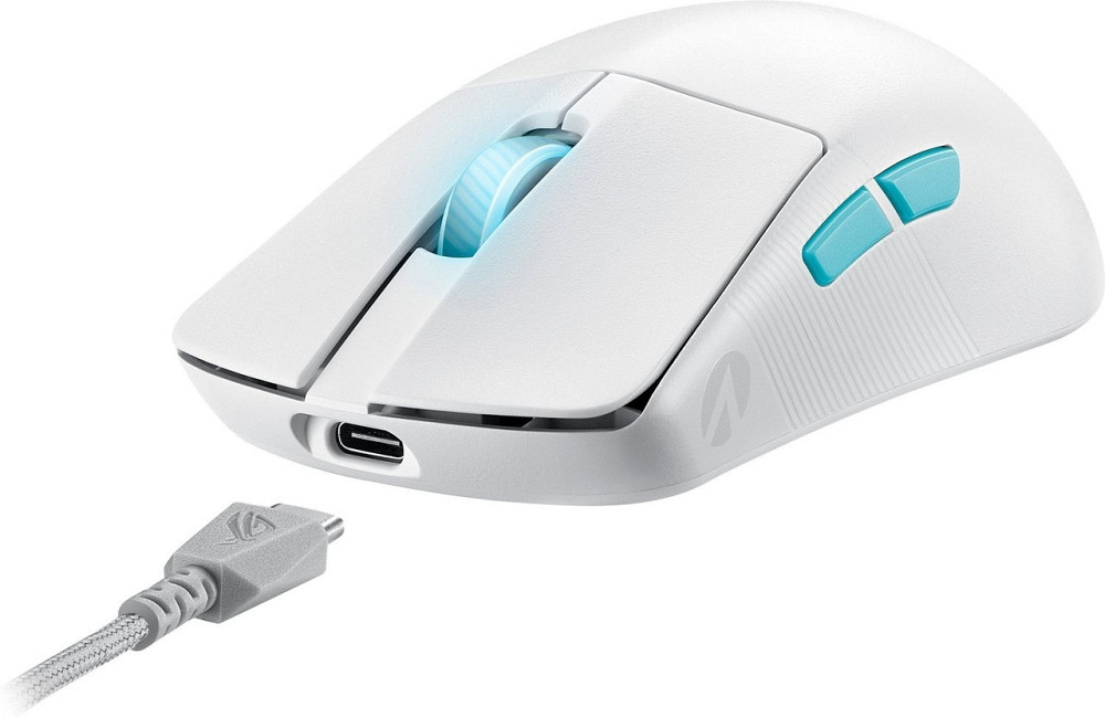 Миша бездротова Asus ROG Harpe Ace Aim Lab Edition White (90MP02W0-BMUA10) Білий Харьков - изображение 4