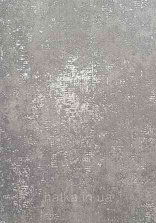 Шпалери вінілові на флізеліні AS creation The Bos 0.53х10 під штукатурку ефект потертості сірі зі сріблом Київ