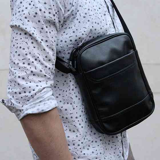 Практичная мужская сумка барсетка, Сумка для документов с отделениями, Барсетка мужская через плечо WM-53 Ивано-Франковск