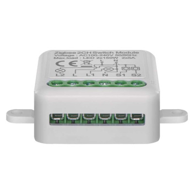 Модуль управління розумним будинком EMOS H5102 ZigBee 3.0 2-Channel (H5102) Вінниця - фото 12