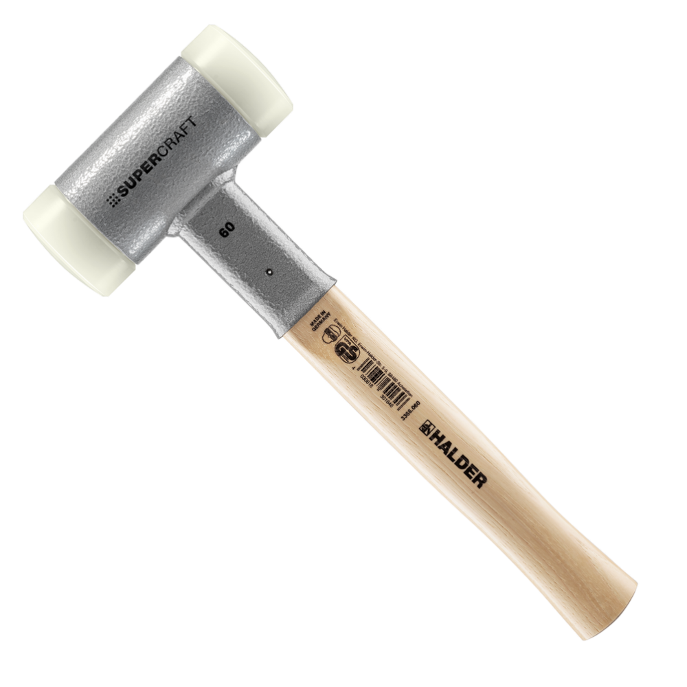 Молоток безынерционный HALDER Supercraft 3366 с деревянной ручкой, Ø=60 мм, m=1705 г, І=360 мм Одесса - изображение 1