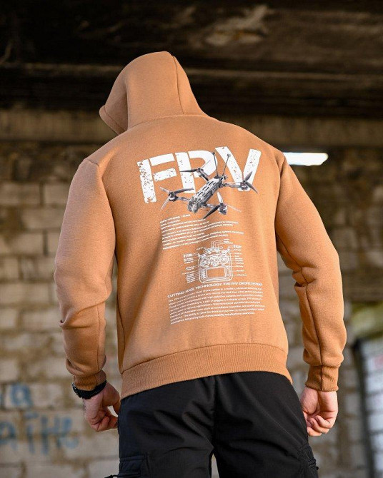 Милитари худи на флисе GENESIS  FPV койот ПП8082 Одеса - фото 1