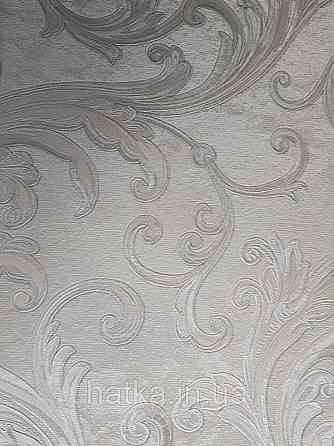 Шпалери вінілові на паперовій основі Sirpi Italian Silk 7 вензель блакитний великий основа під штукатурку Київ