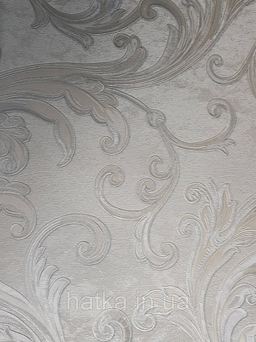 Шпалери вінілові на паперовій основі Sirpi Italian Silk 7 вензель блакитний великий основа під штукатурку Київ - фото 3