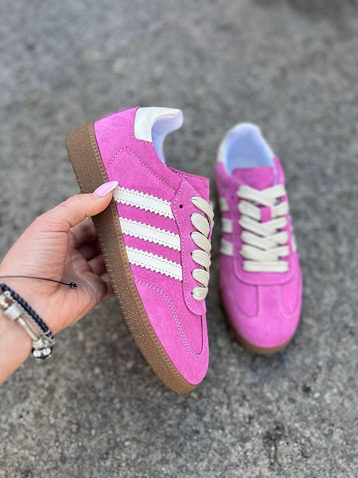 Кеды женские Notta bene розовые натуральная замша размер 38 (K-0424 5906) Коломыя - изображение 1