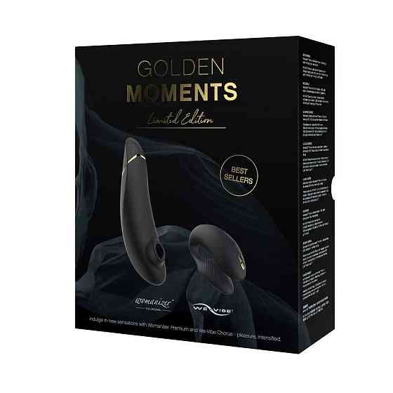 Премиальный подарочный набор Golden Moments: Womanizer Premium и We-Vibe Chorus Black Sex Aura Киев
