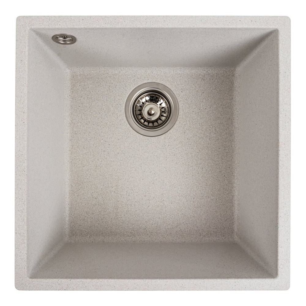 VALESO Гранітна мийка для кухні VALESO RUBA 4040 матова Біла в крапку Коломия - фото 1