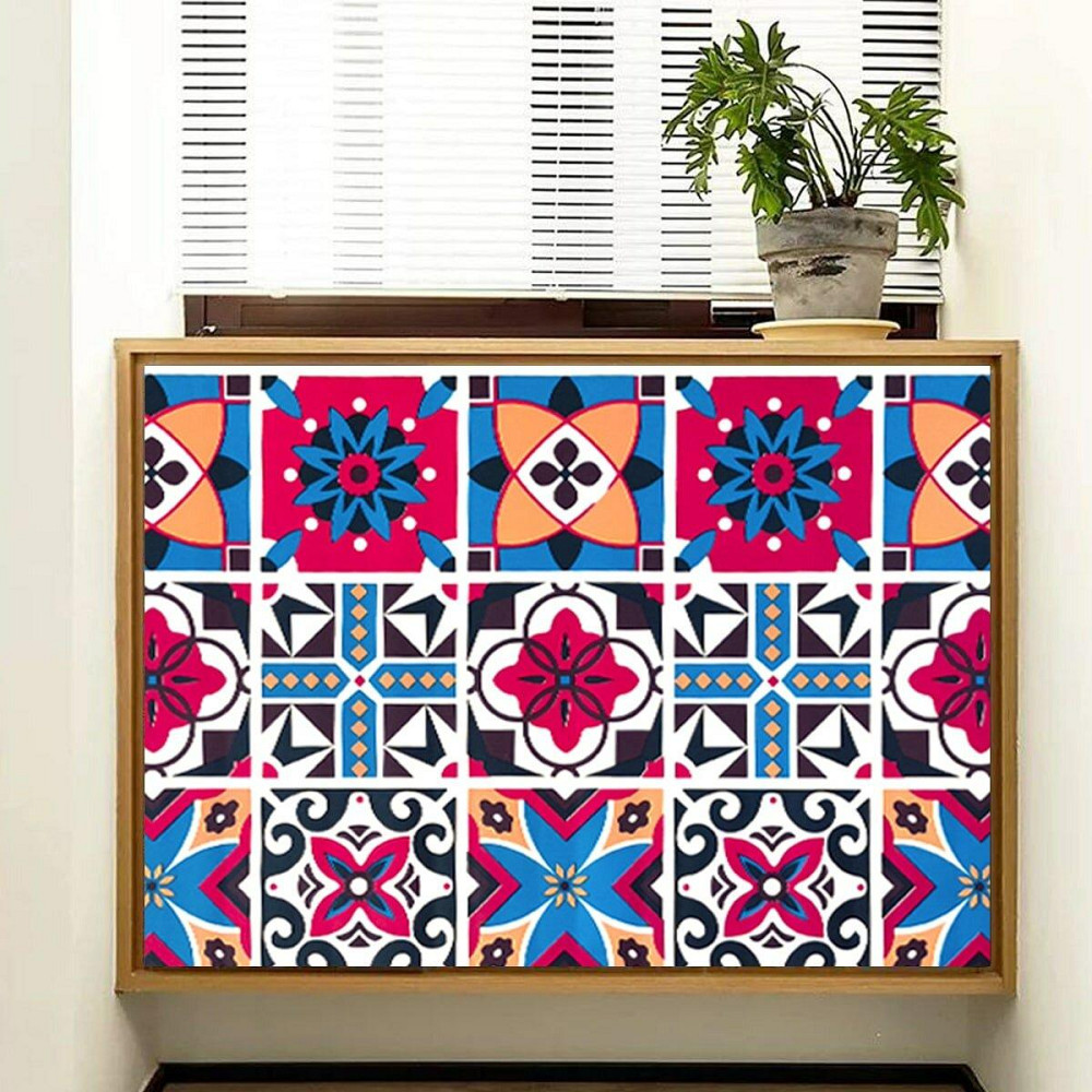 Самоклеящаяся пленка Винтажная бордовая мозаика Киев - изображение 5