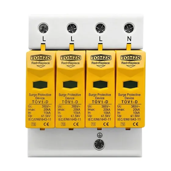 Обмежувач напруги TOMZN TOV1-20/4P 275V AC 10-20kA під DIN-рейку 4 полюси (51-00128) Киев